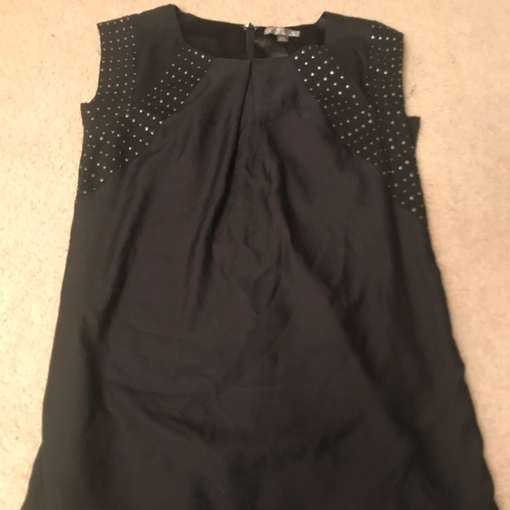 Black dress with jewel design on top
